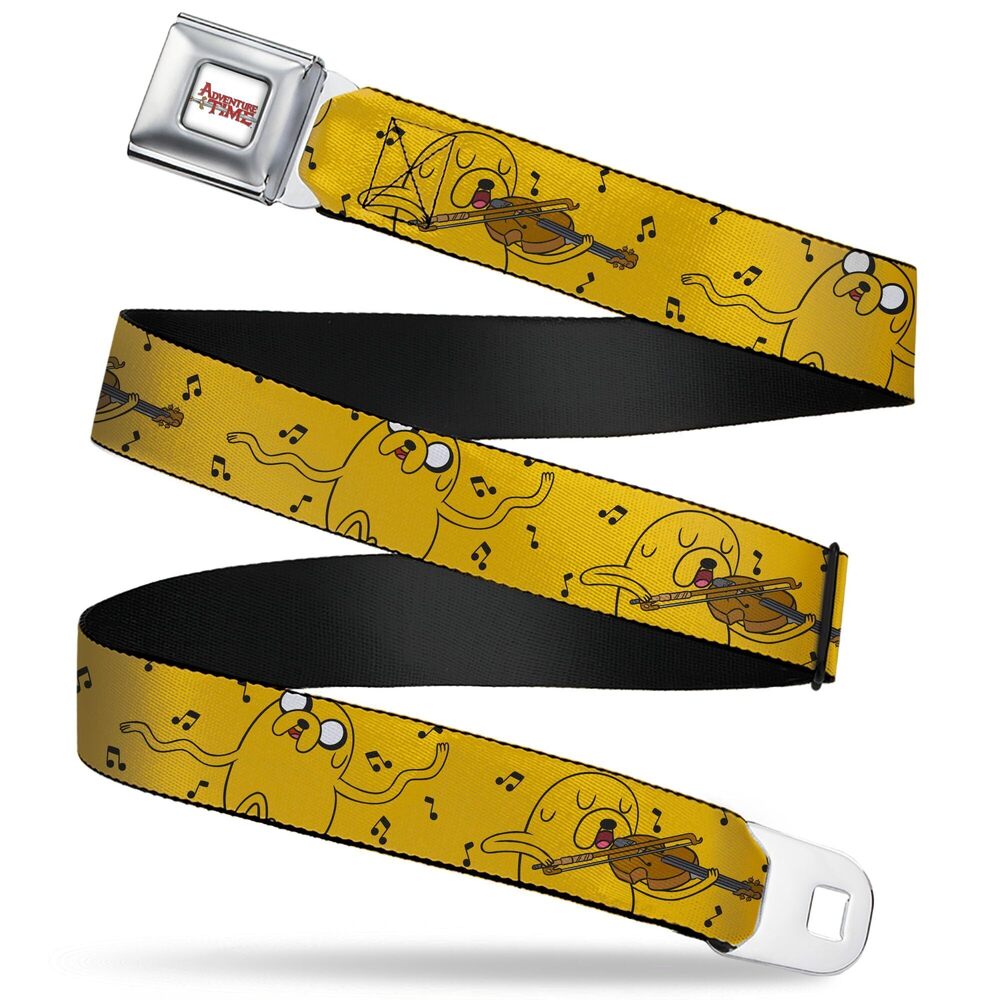 8004 Cartoon Network Belt, Seatbelt Buckle Belt, Adventure Time Jake